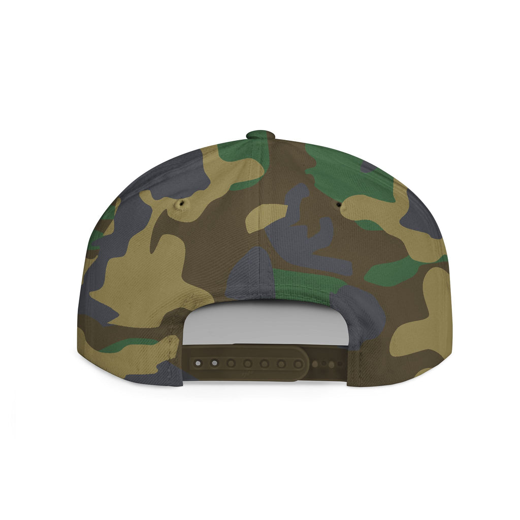 Shadow Syndicate Flat Bill Snapback Hat — Drip Logo Streetwear Cap