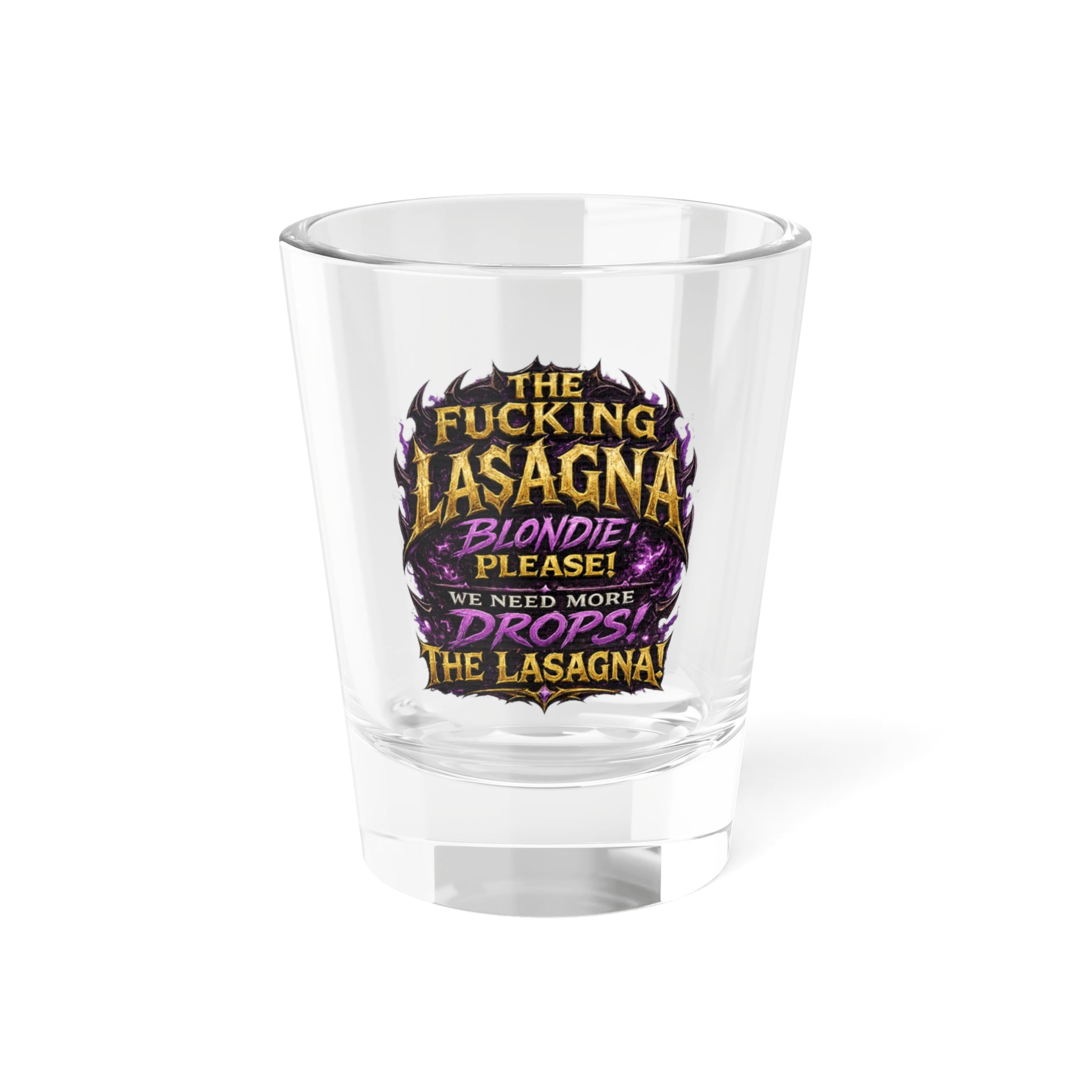Funny 'The F***ing Lasagna' 1.5oz Shot Glass – Novelty Bar Gift