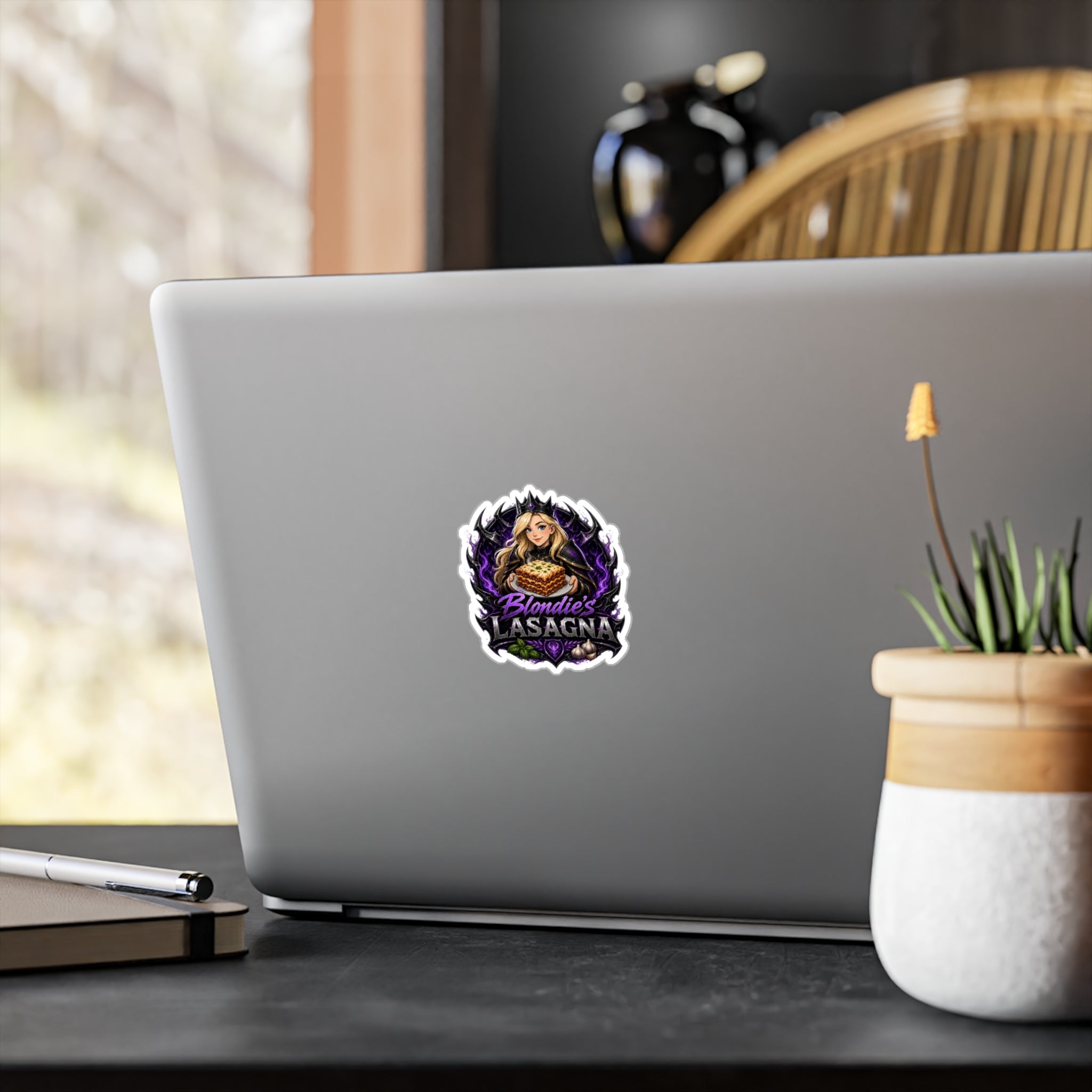 Blondie's Lasagna Vinyl Sticker — Kiss-Cut Decal