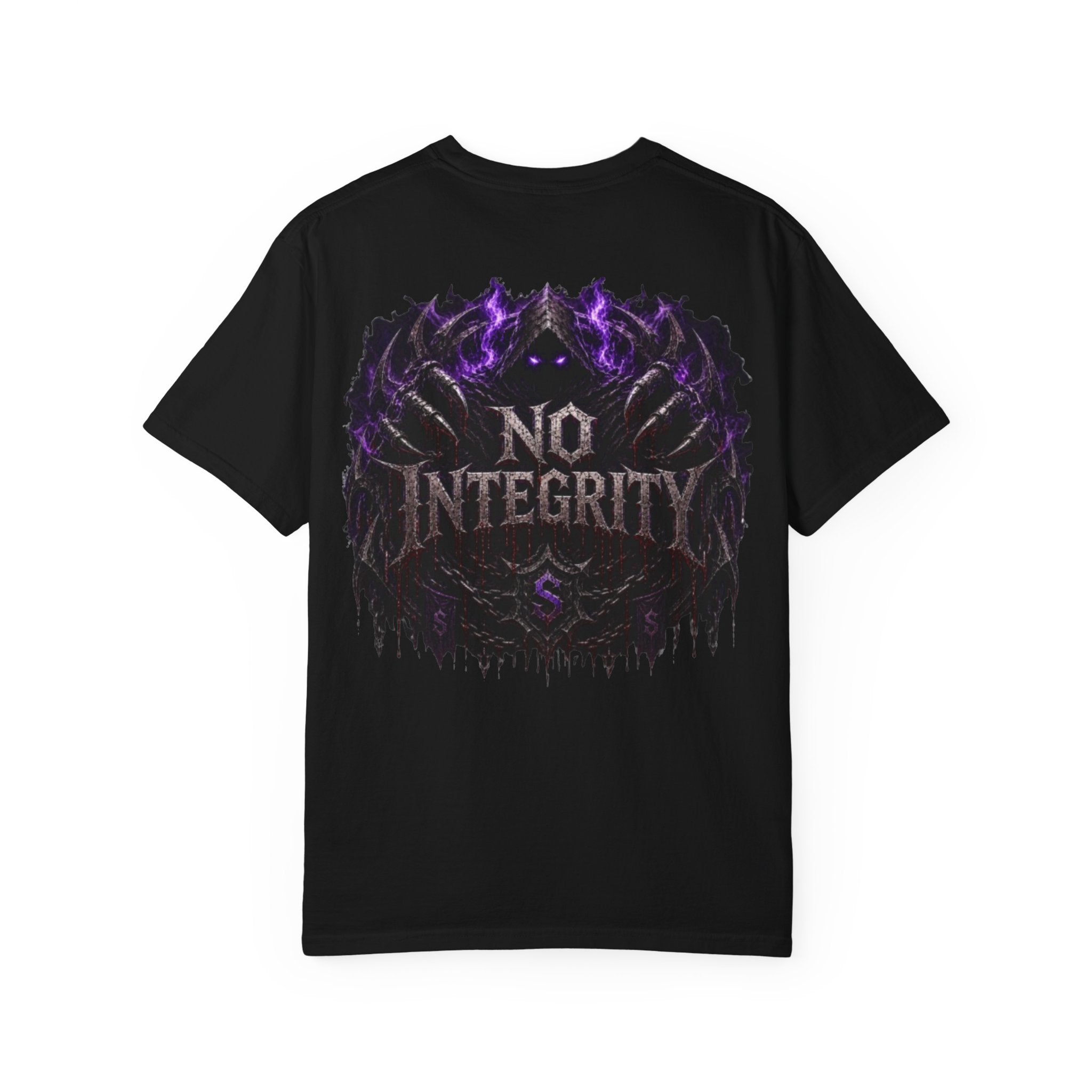 No Integrity Graphic T-Shirt — Dark Gothic Gaming Tee