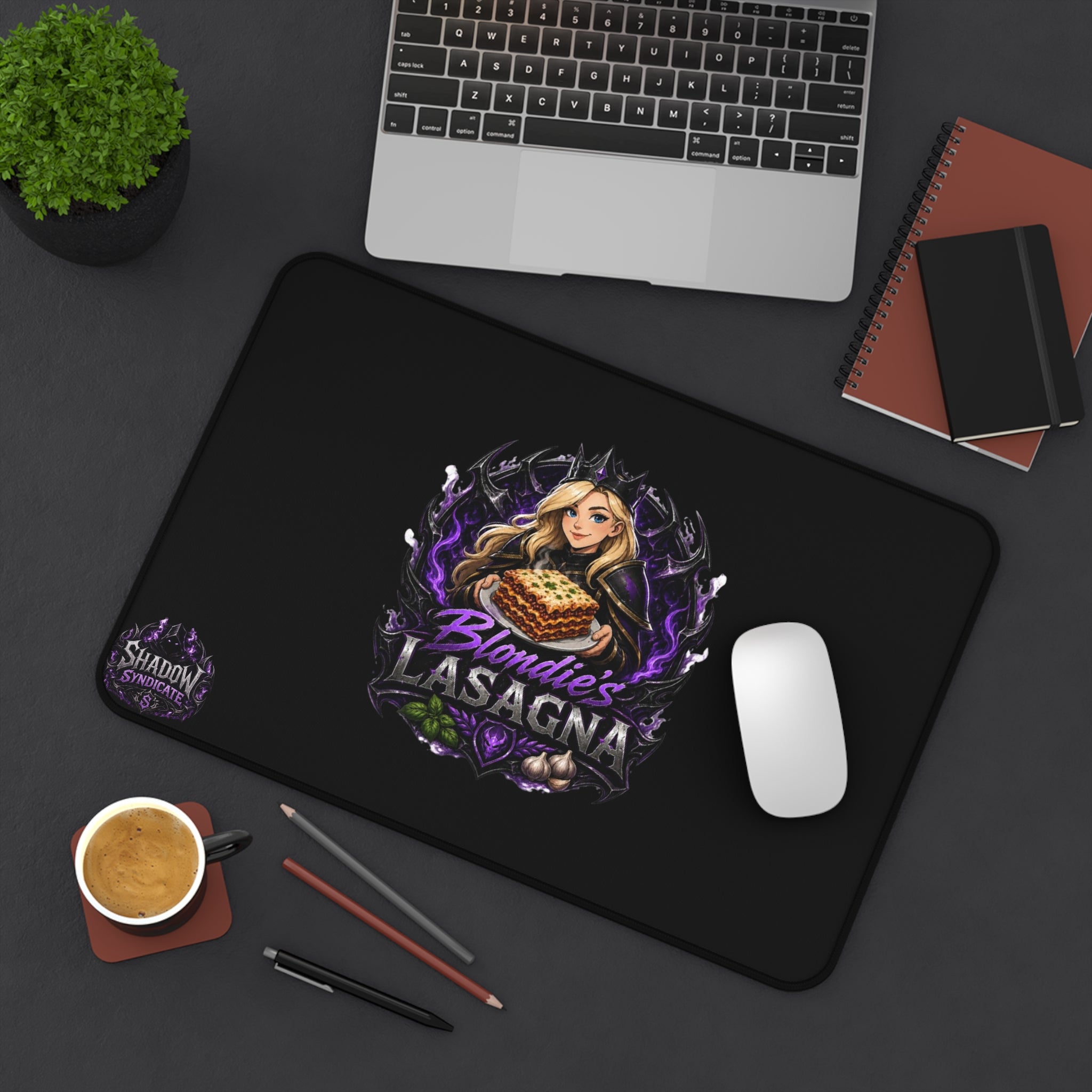 Desk Mat — Blondie's Lasagna Gaming Desk Mat (Streamer Gift)