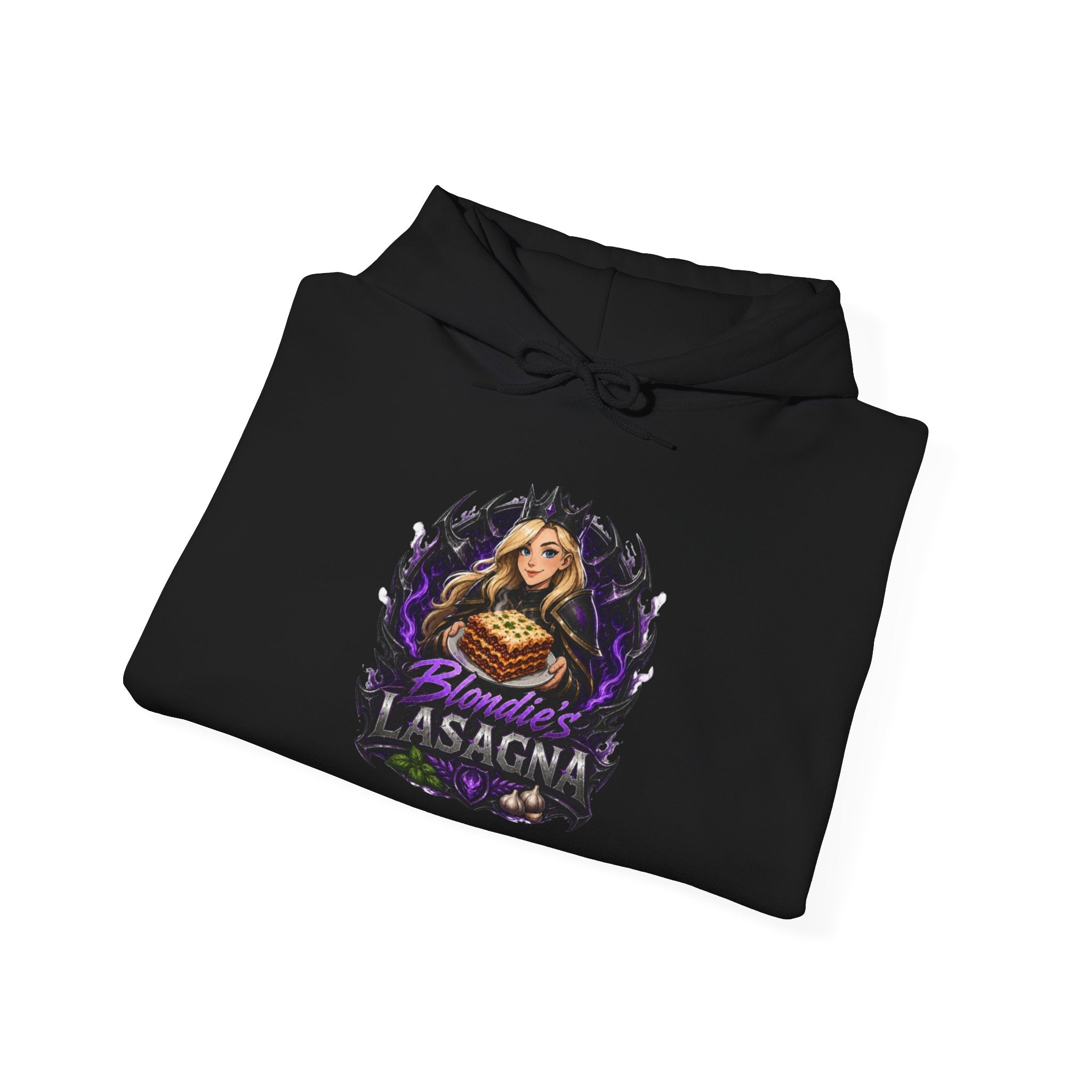 Lasagna Blondie Hoodie — Funny 'F***ing Lasagna' Vintage Band-Style Sweatshirt