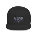 Shadow Syndicate Flat Bill Snapback Hat — Drip Logo Streetwear Cap