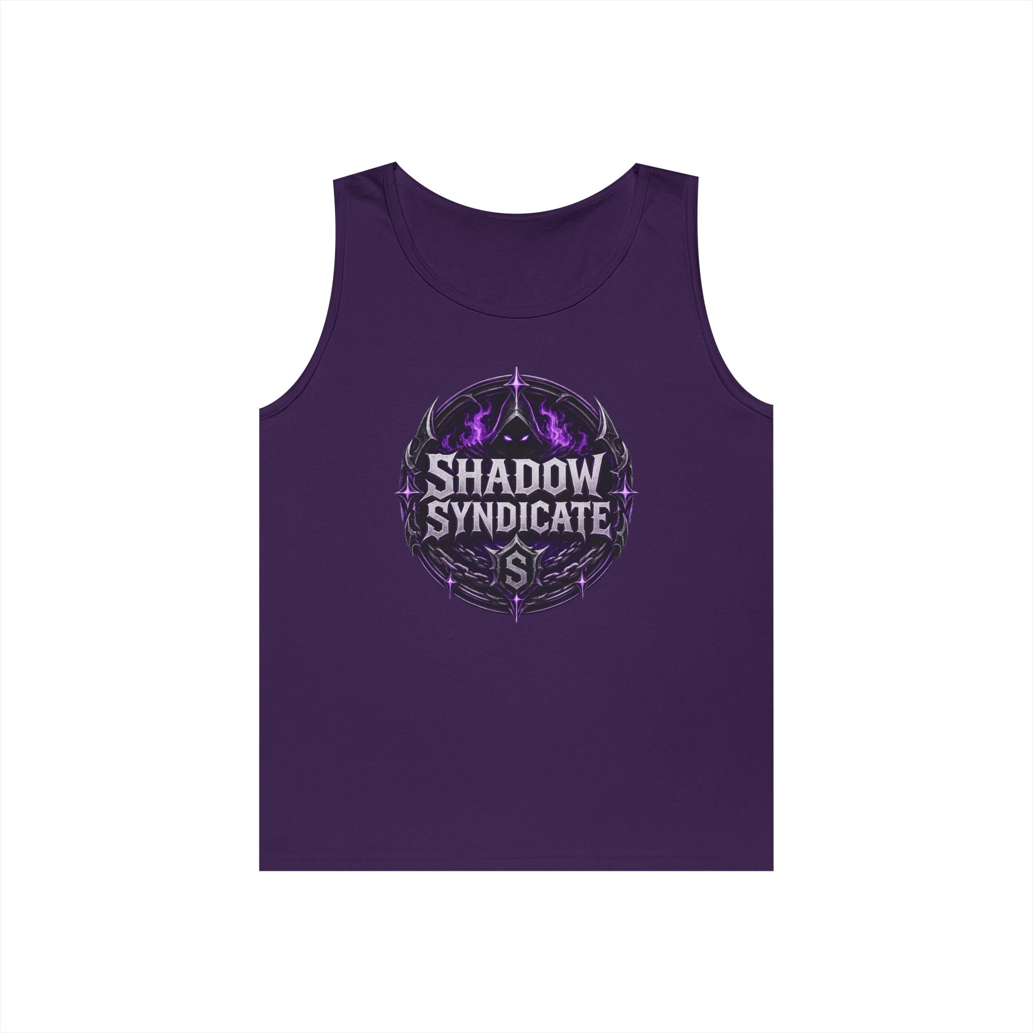 Shadow Syndicate Tank Top — Gothic Purple Logo Graphic Tank