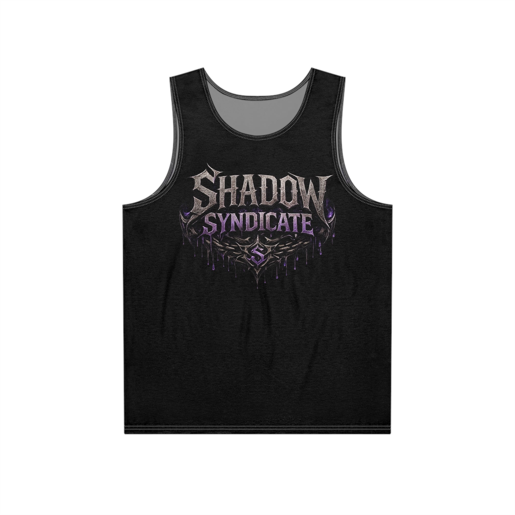 No Integrity Gothic Tank Top — Dark Purple Occult Graphic Men’s Tank