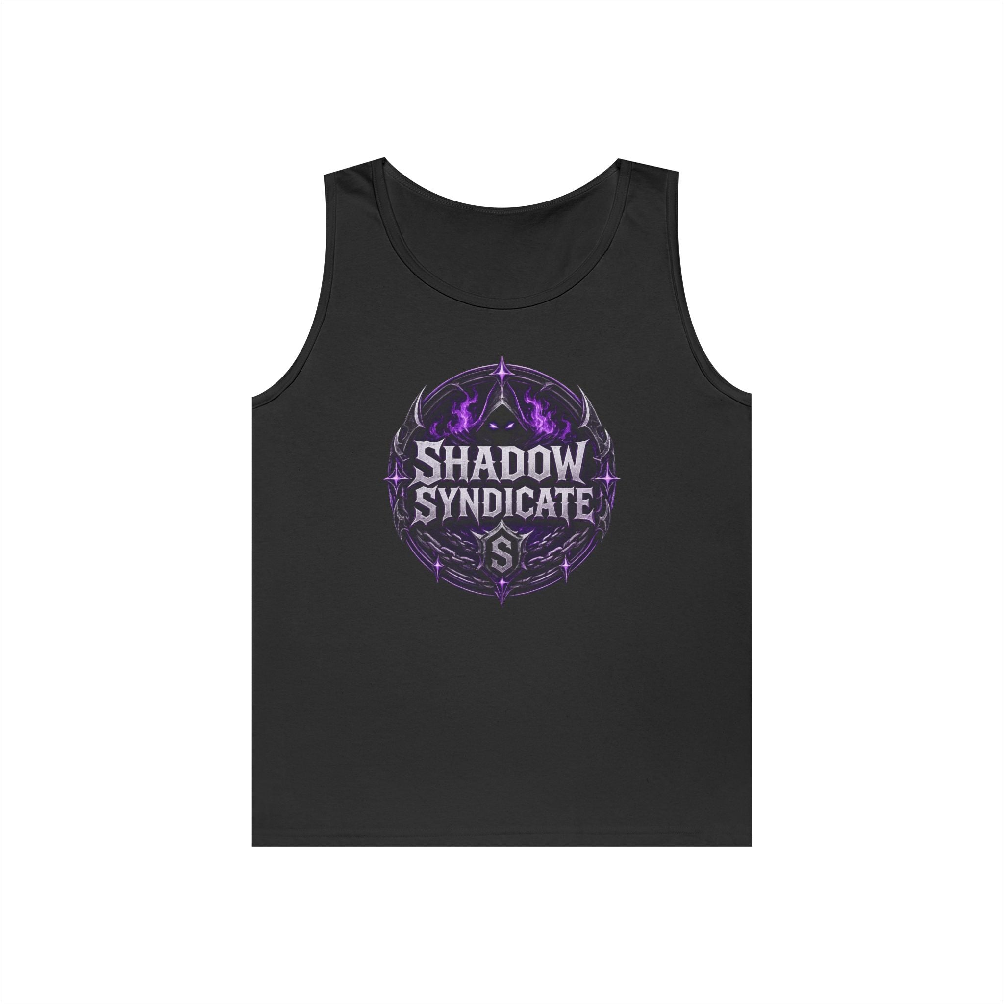 Shadow Syndicate Tank Top — Gothic Purple Logo Graphic Tank